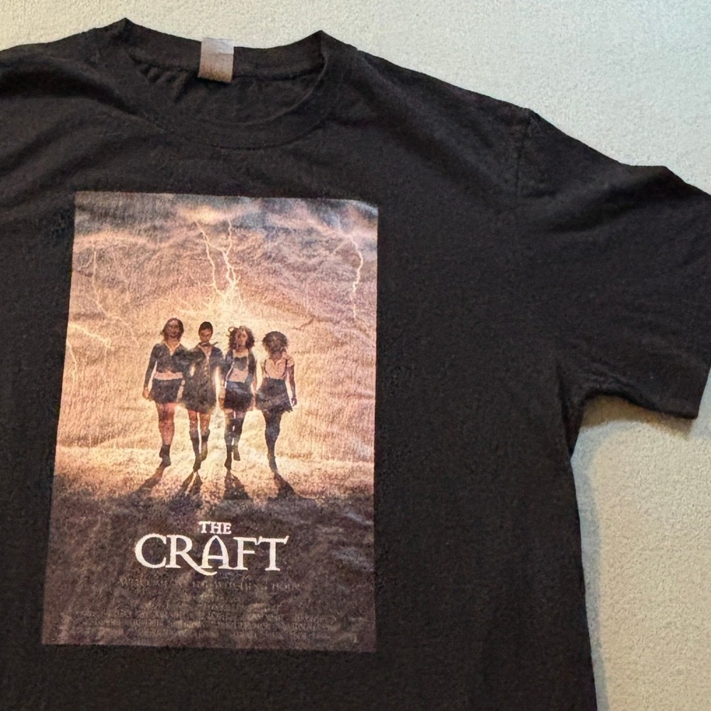 The Craft Movie Poster Graphic T-Shirt Mens L Black Horror Goth 90s Film